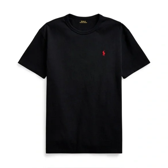 Ralph Lauren Black Tee with Red Emblem - Picture 9 of 9